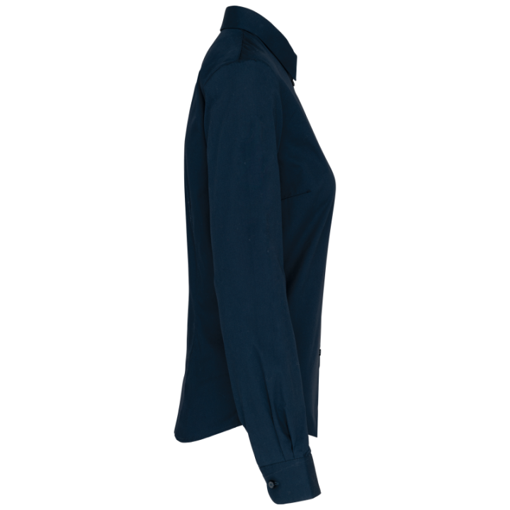 K510 - Chemise popeline manches longues femme KARIBAN