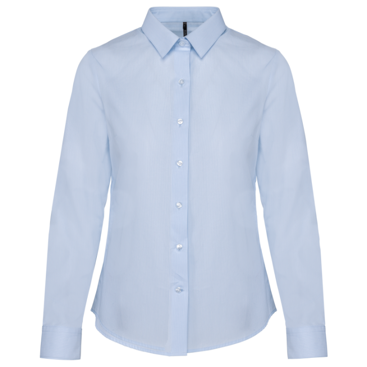 K510 - Chemise popeline manches longues femme KARIBAN