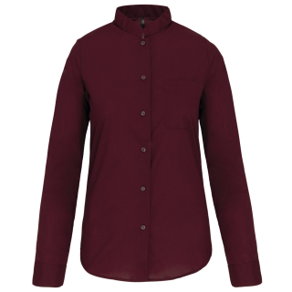 Chemise col mao manches longues femme Kariban