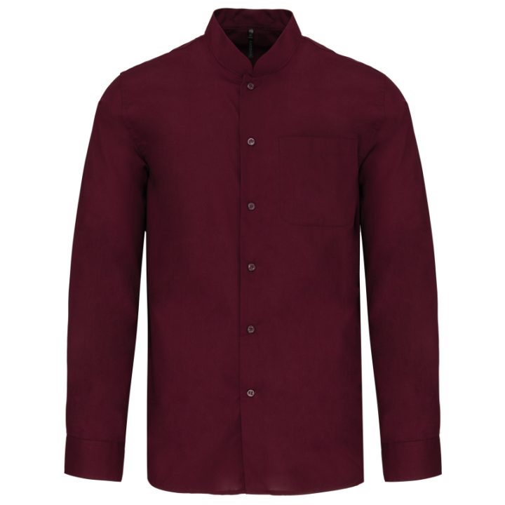 Chemise col mao manches longues Kariban