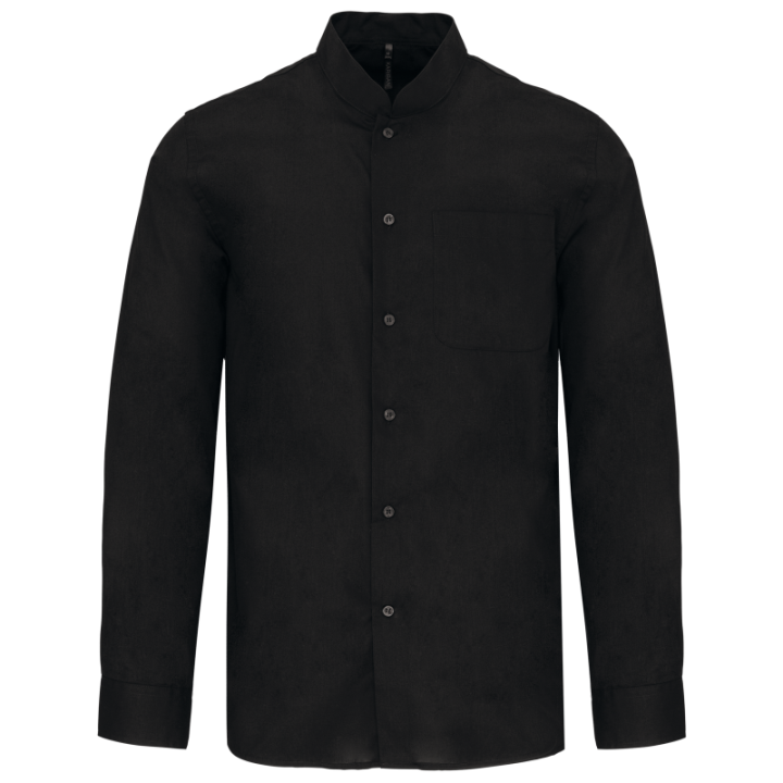 Chemise col mao manches longues Kariban