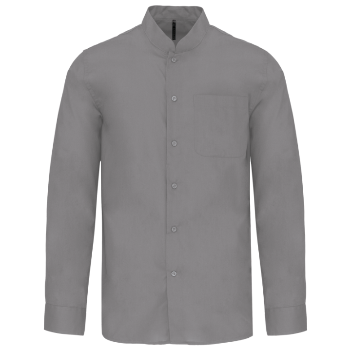 Chemise col mao manches longues Kariban