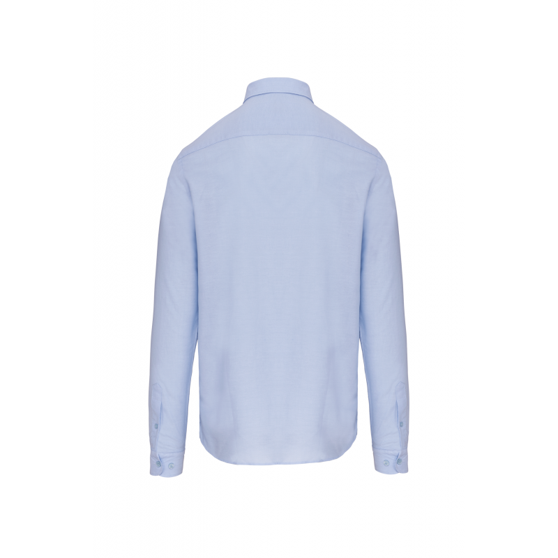 Chemise oxford lavée manches longues homme