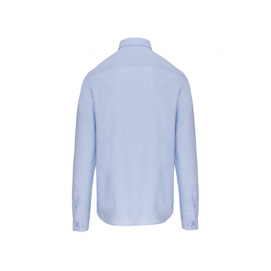 Chemise oxford lavée manches longues homme