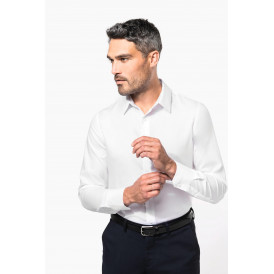 Chemise ajustée homme manches longues sans repassage kariban