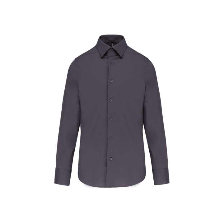 Chemise ajustée homme manches longues sans repassage kariban