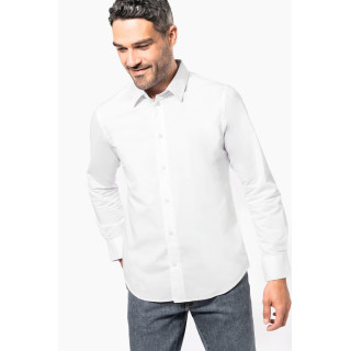 Chemise homme manches longues coton / élasthanne kariban