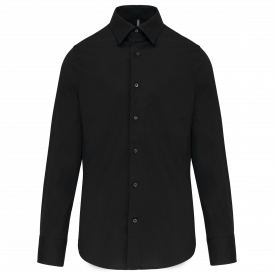 Chemise homme manches longues coton / élasthanne kariban (2)