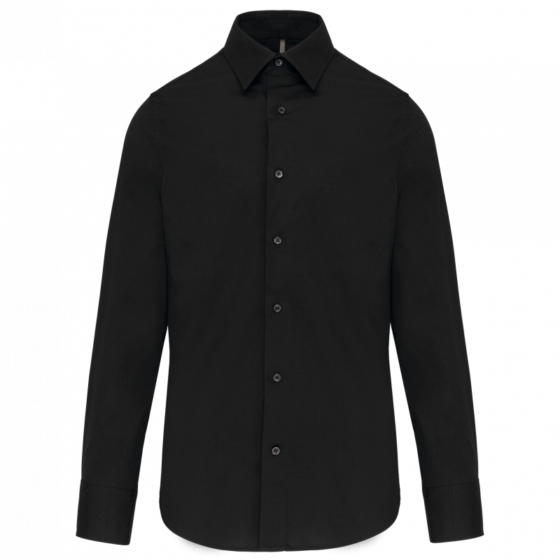 Chemise homme manches longues coton / élasthanne kariban