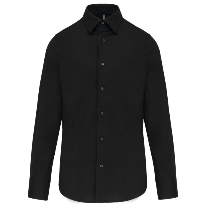 Chemise homme manches longues coton / élasthanne kariban