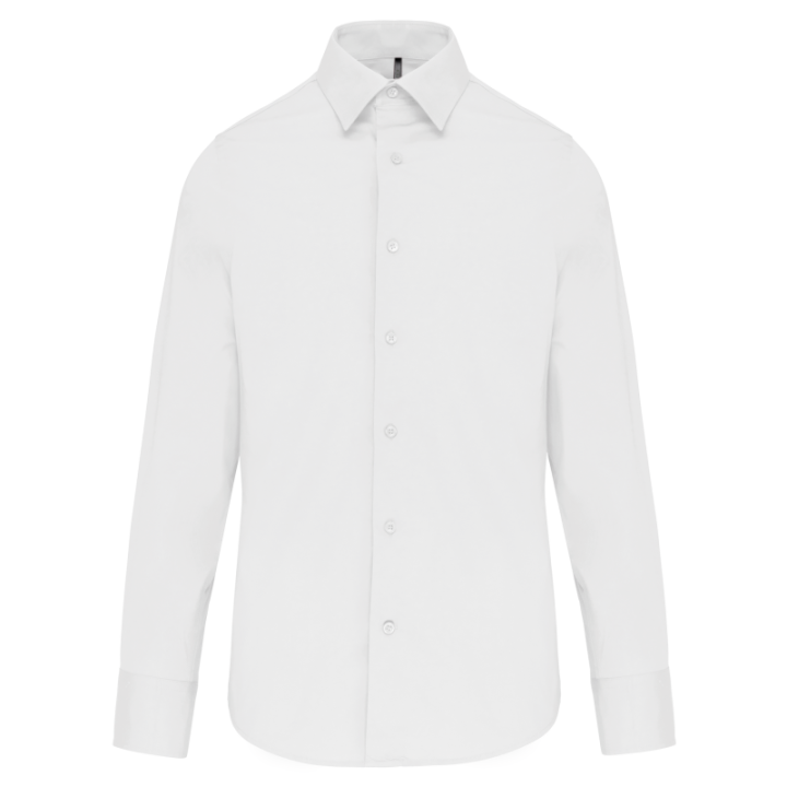 Chemise homme manches longues coton / élasthanne kariban
