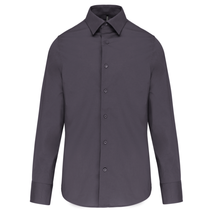 Chemise homme manches longues coton / élasthanne kariban