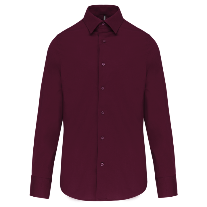 Chemise homme manches longues coton / élasthanne kariban