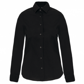 Chemise femme manches longues coton / élasthanne kariban (2)