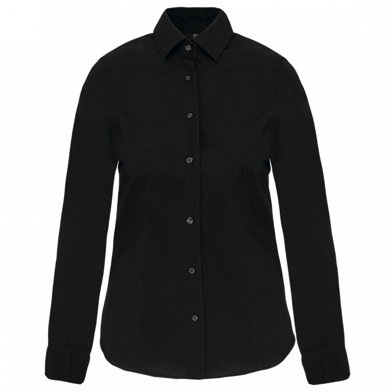 Chemise femme manches longues coton / élasthanne kariban
