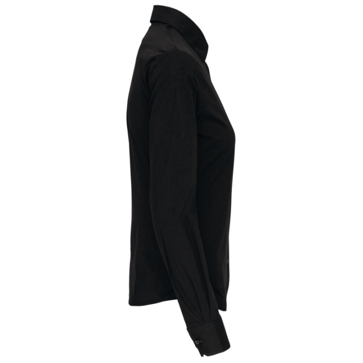 Chemise femme manches longues coton / élasthanne kariban
