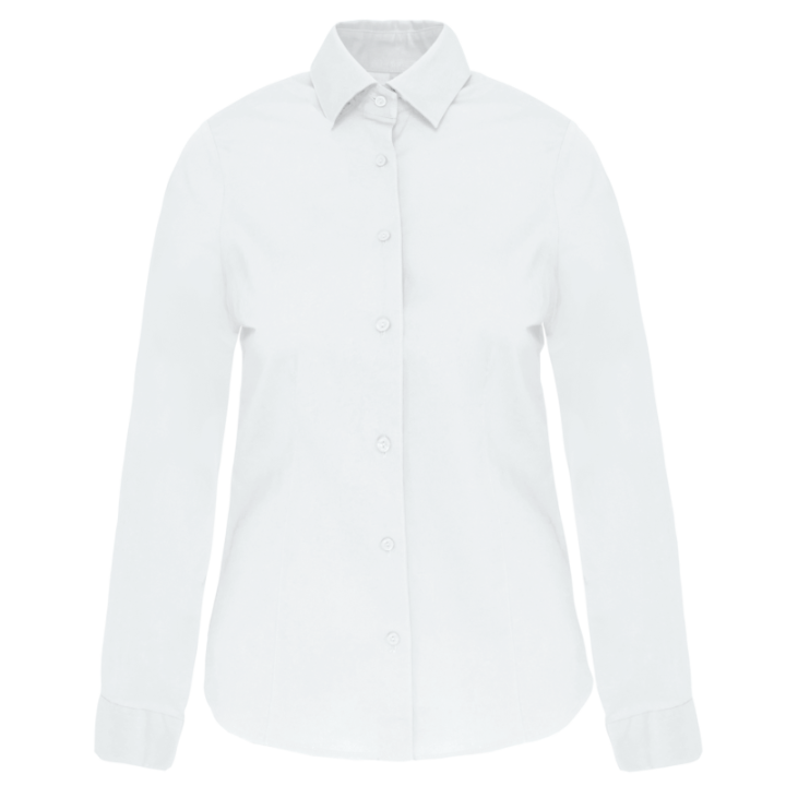 Chemise femme manches longues coton / élasthanne kariban