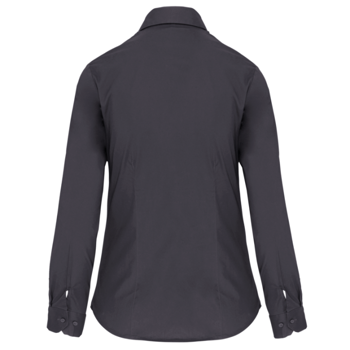 Chemise femme manches longues coton / élasthanne kariban