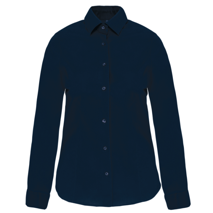 Chemise femme manches longues coton / élasthanne kariban