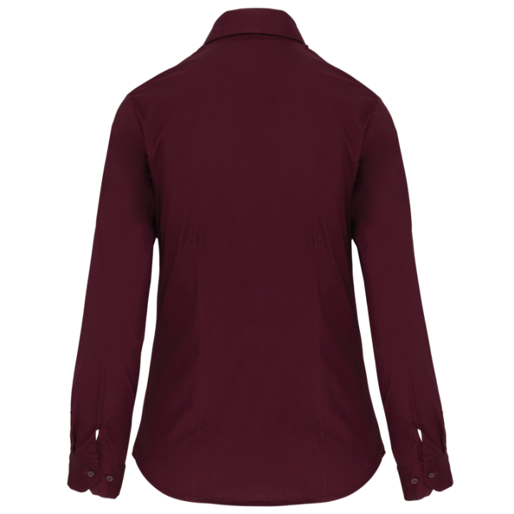Chemise femme manches longues coton / élasthanne kariban