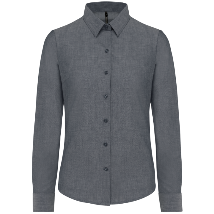 Chemise femme oxford manches longues kariban