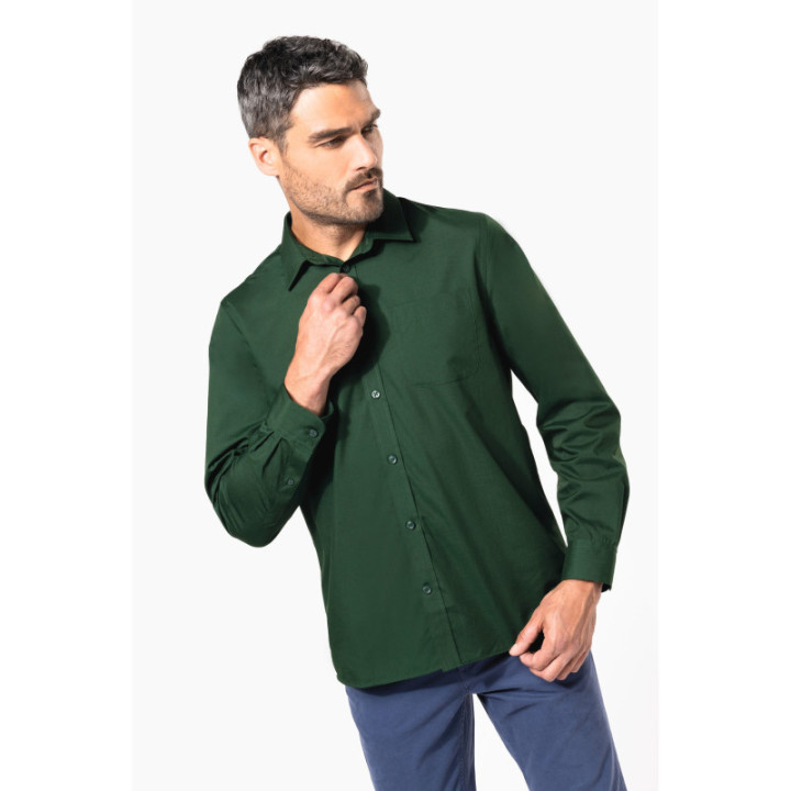 Chemise polycoton manches longues jofrey kariban