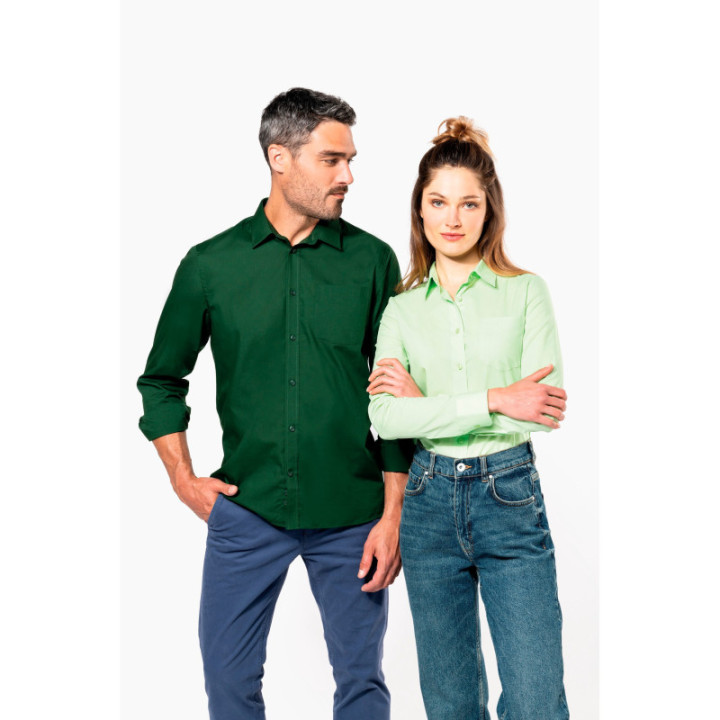 Chemise polycoton manches longues jofrey kariban