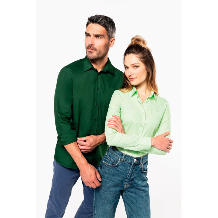 Chemise polycoton manches longues jofrey kariban