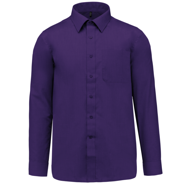 Chemise polycoton manches longues jofrey kariban