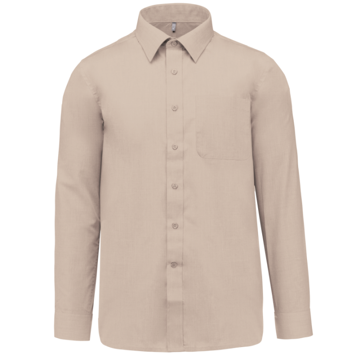 Chemise polycoton manches longues jofrey kariban