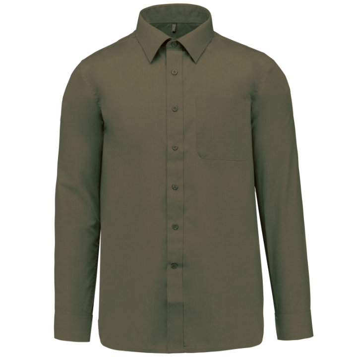 Chemise polycoton manches longues jofrey kariban