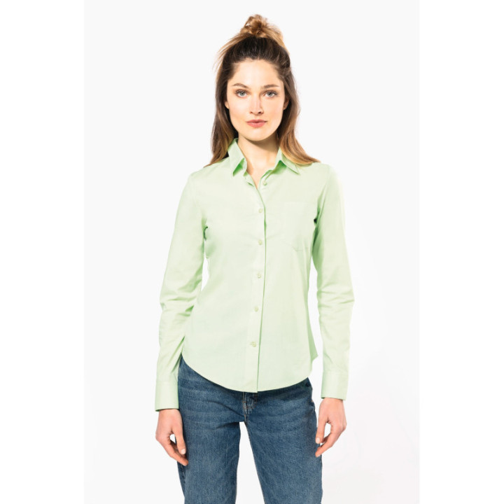 Chemise femme manches longues polycoton jessica kariban
