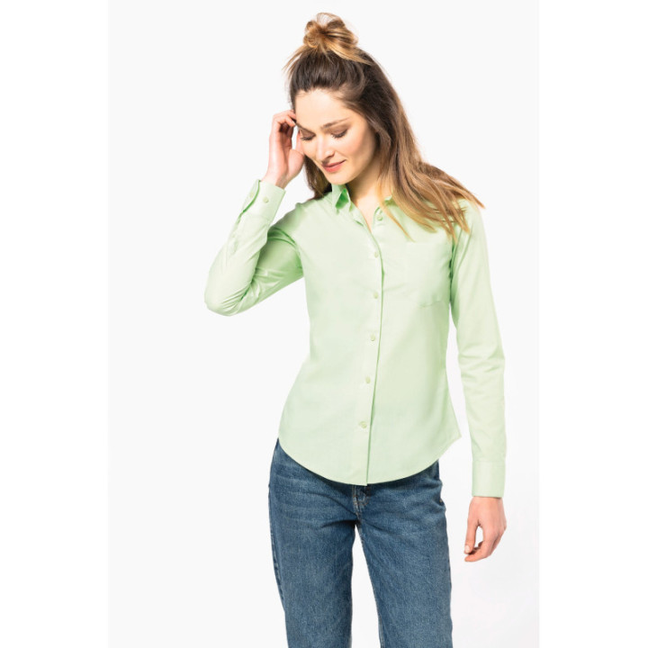 Chemise femme manches longues polycoton jessica kariban