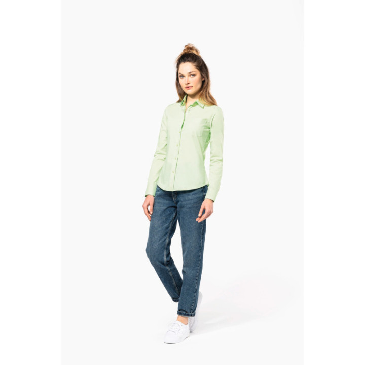 Chemise femme manches longues polycoton jessica kariban