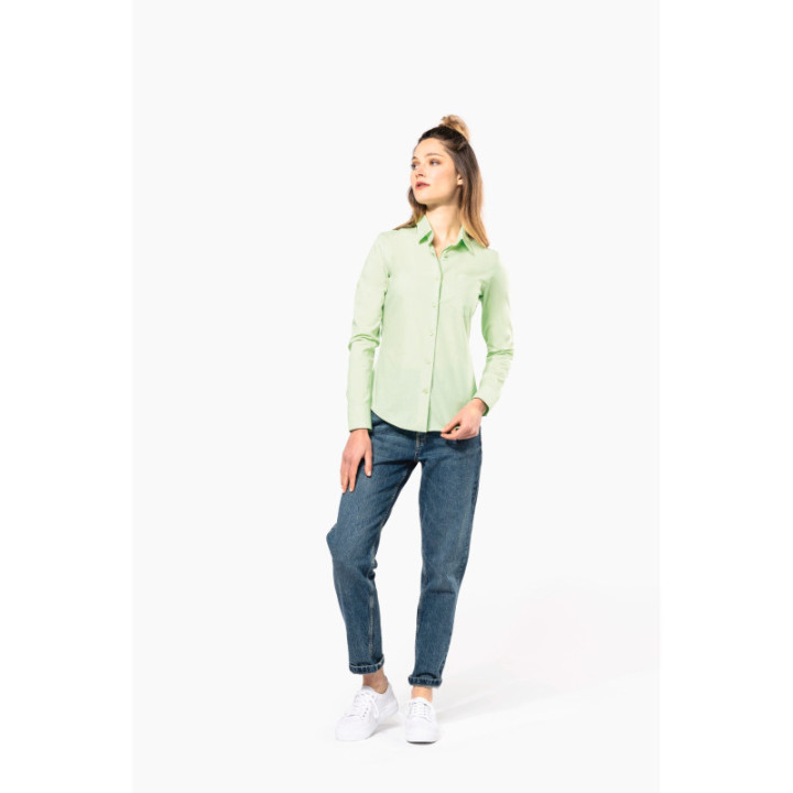 Chemise femme manches longues polycoton jessica kariban