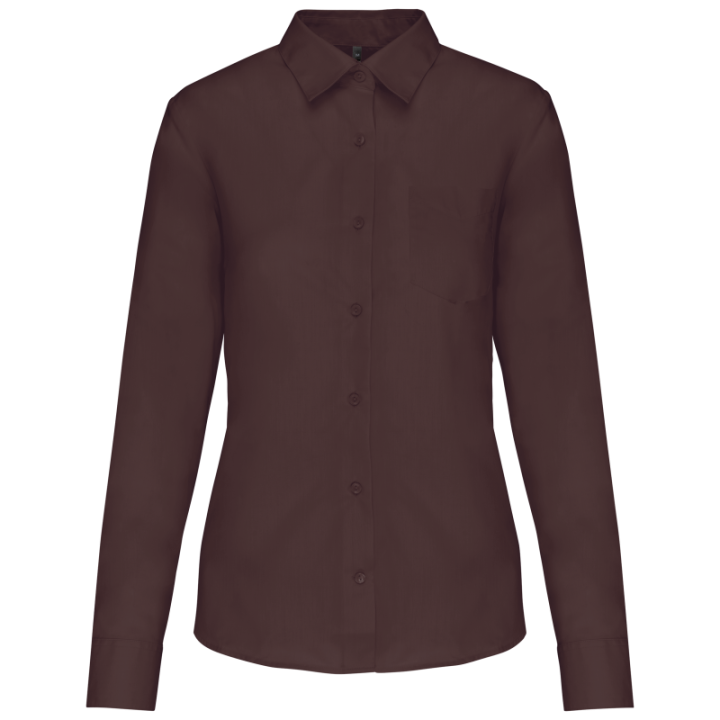 Chemise femme manches longues polycoton jessica kariban