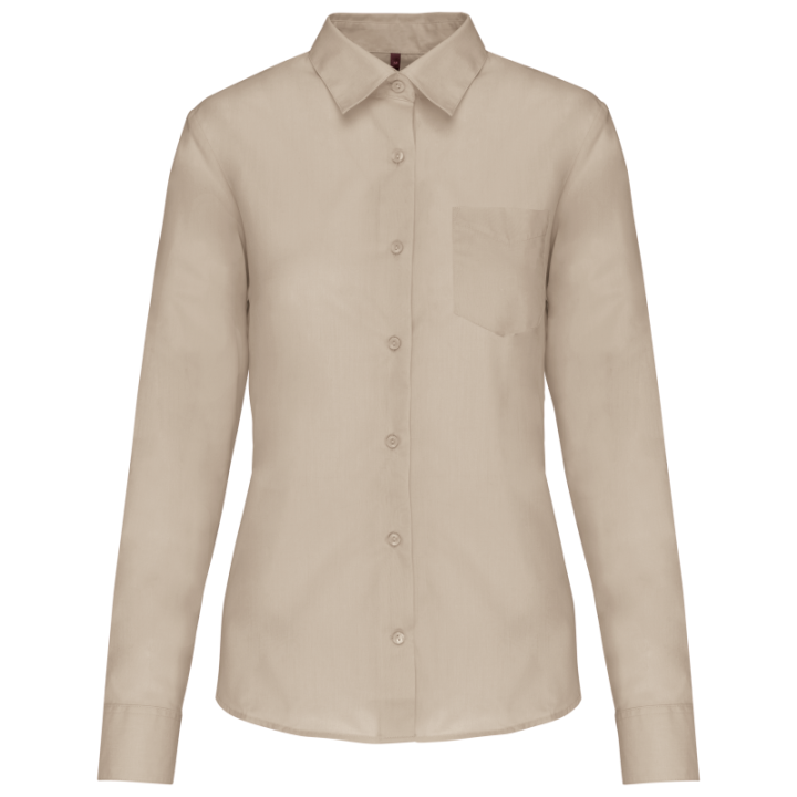 Chemise femme manches longues polycoton jessica kariban