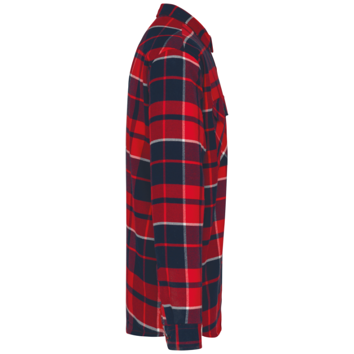 Surchemise à carreaux doublée sherpa