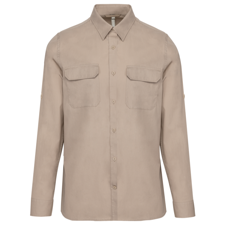 Chemise safari manches longues homme