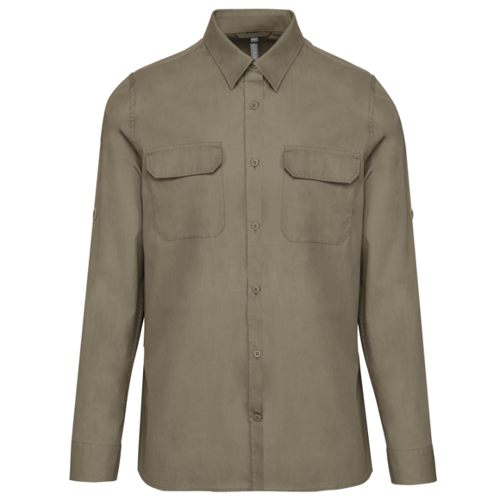 Chemise safari manches longues homme