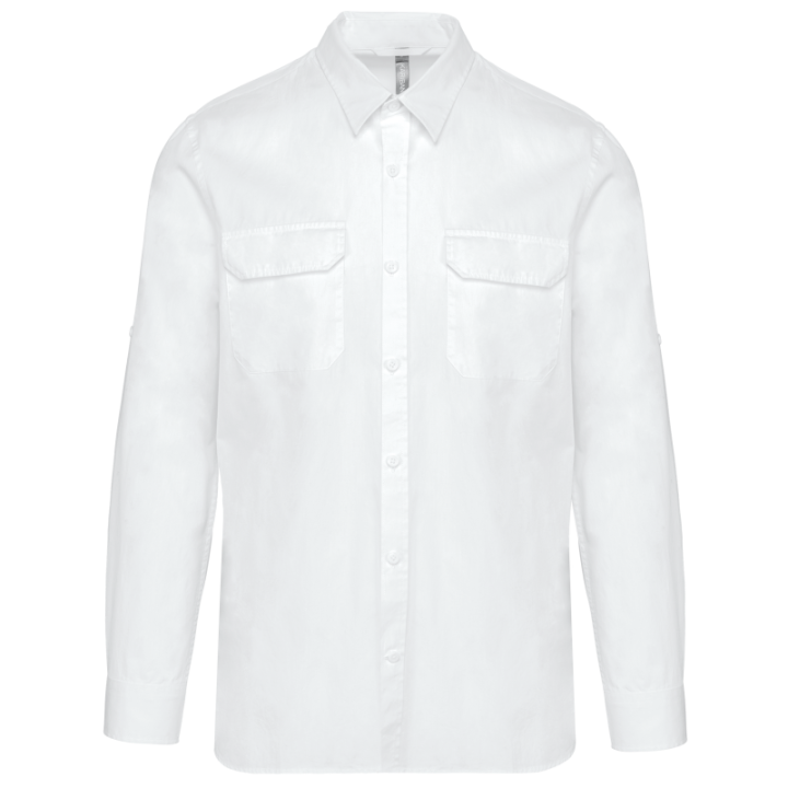 Chemise safari manches longues homme