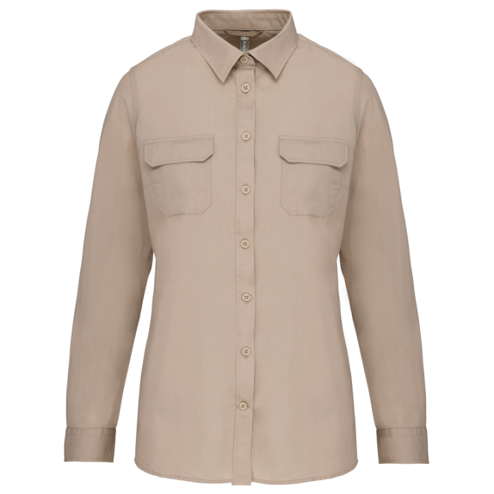 Chemise safari manches longues femme