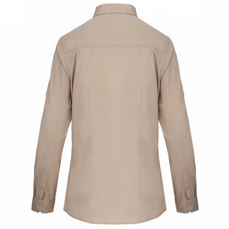 Chemise safari manches longues femme