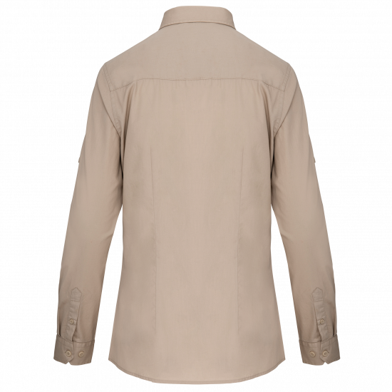 Chemise safari manches longues femme