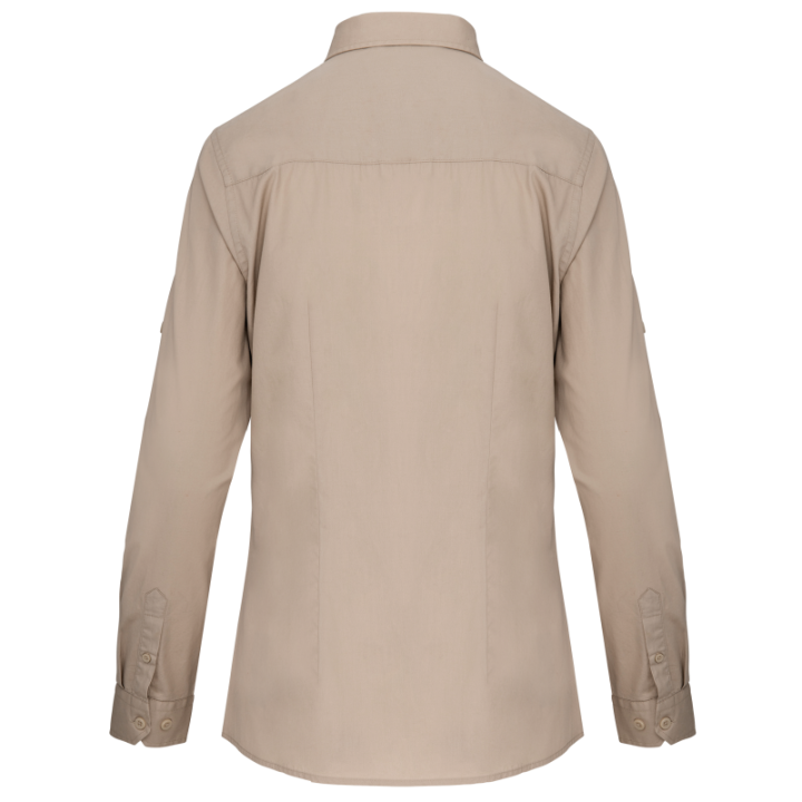 Chemise safari manches longues femme