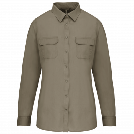 Chemise safari manches longues femme