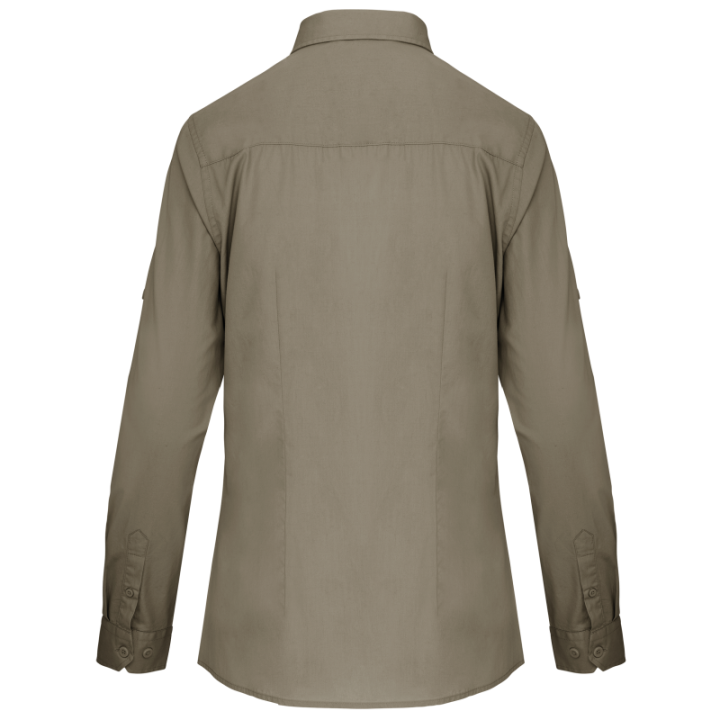 Chemise safari manches longues femme