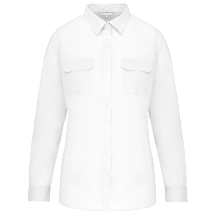 Chemise safari manches longues femme
