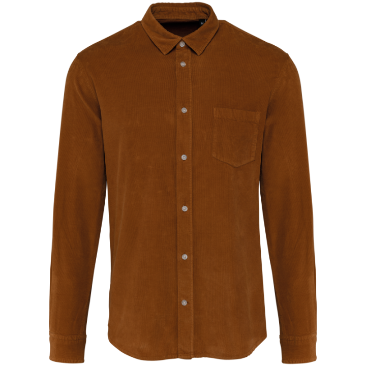 Chemise manches longues en velours homme chic et urbain