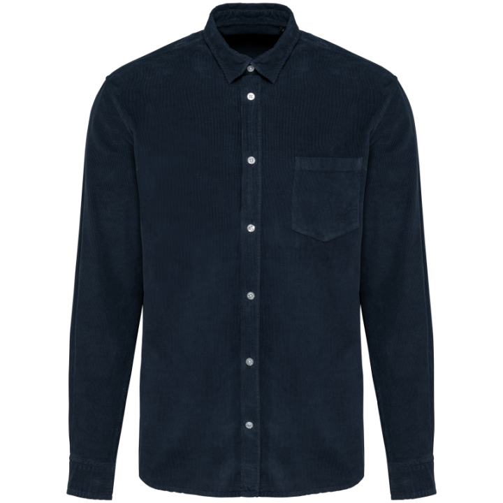 Chemise manches longues en velours homme chic et urbain